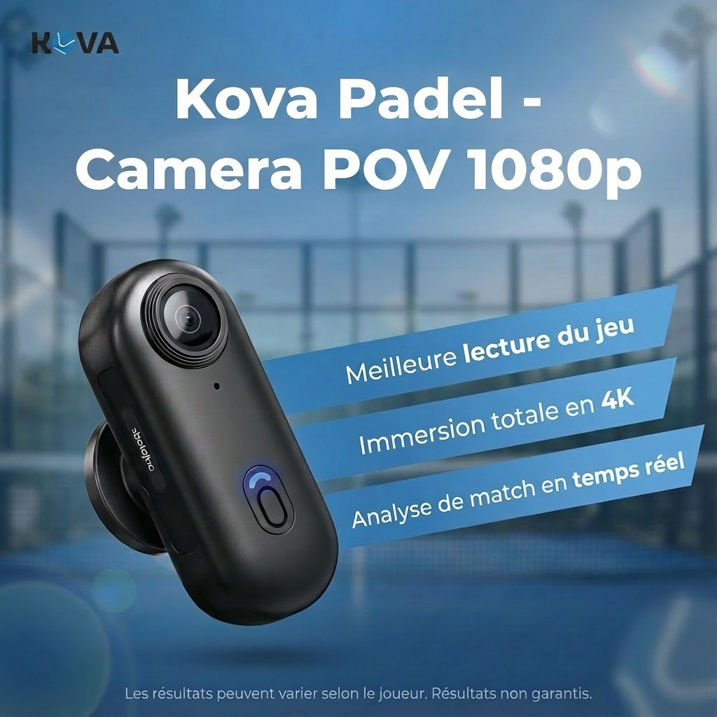 Caméra POV 1080p FHD pour Padel