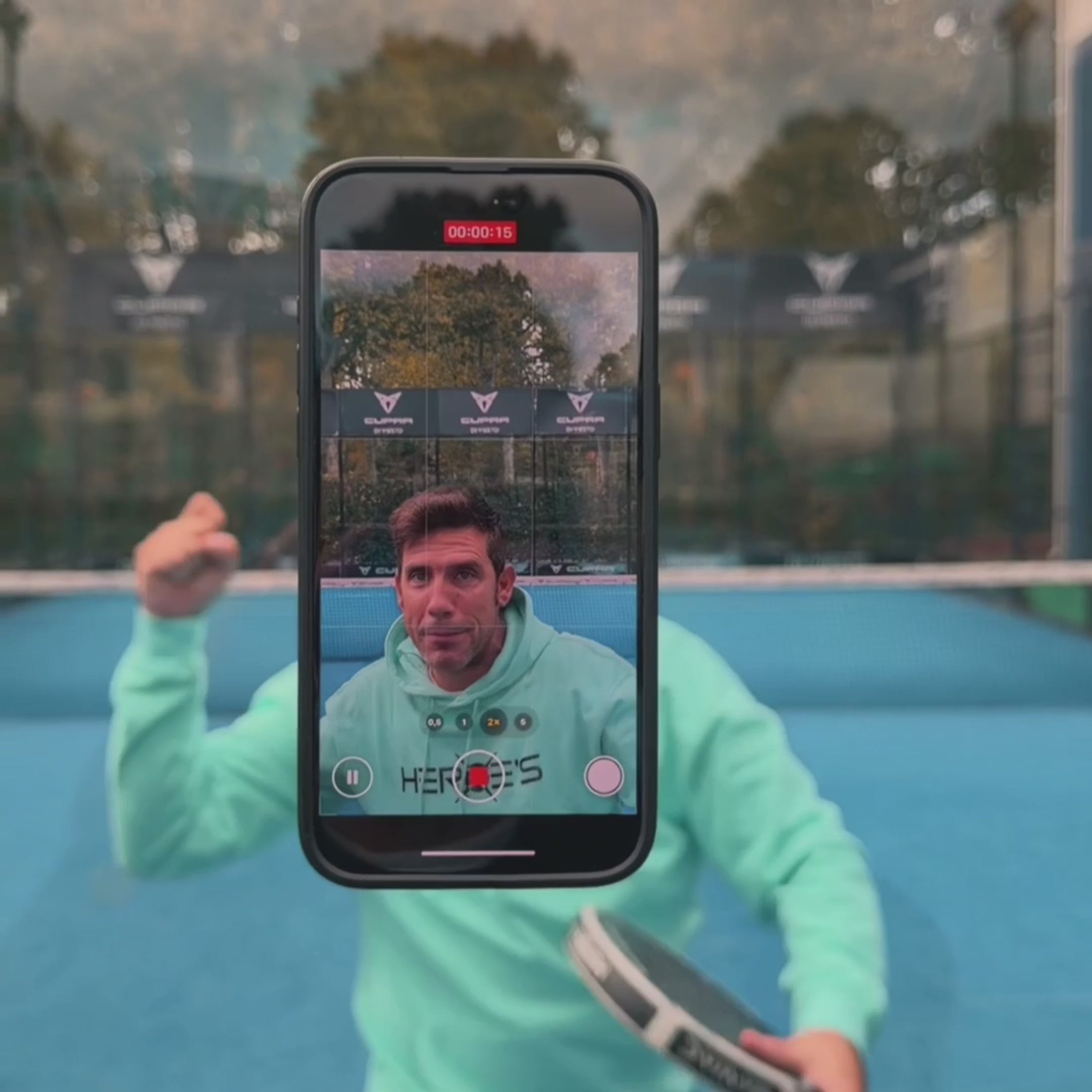 KovaPadel - Support Caméra Padel – Fixation Vitre